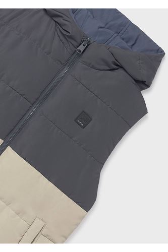 Mayoral Erkek Çocuk Kapüşonlu Dolgulu Çift Taraflı Yelek 7306 Gri