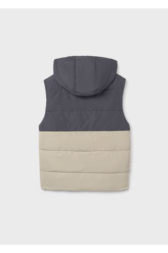 Mayoral Erkek Çocuk Kapüşonlu Dolgulu Çift Taraflı Yelek 7306 Gri