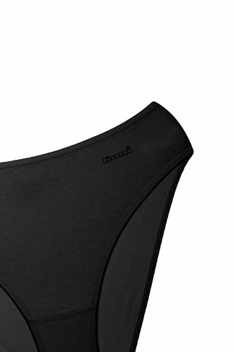 Kom Kadın Basic 5 li Slip Modal Külot Siyah