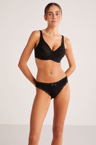 Kom Rosenna Rahat Askılı Telli Toparlayıcı Sütyen Siyah