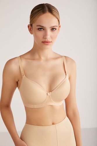 Kom Lidya Desteksiz Balenli Sütyen Ten