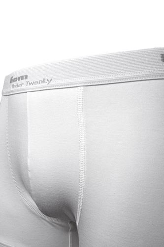 Kom Modal-Pamuk 3 lü Erkek nTtight Boxer Beyaz