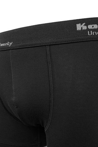 Kom Modal-Pamuk 3 lü Erkek nTtight Boxer Siyah