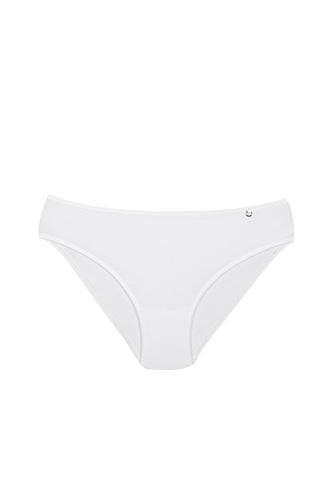 Kom Aleaf Pamuk-Modal 3 lu Kadın Külot Siyah-Beyaz