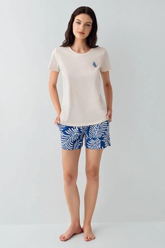 Arnetta Kadın Modal Şort Takım Taş Rengi