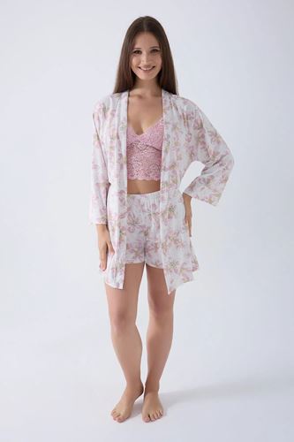 Arnetta Kadın Modal 3'lü Pijama Takımı Pembe