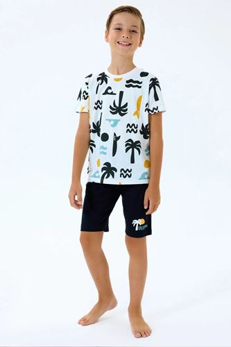 RolyPoly Erkek Çocuk Süprem Şortlu Takım Beyaz