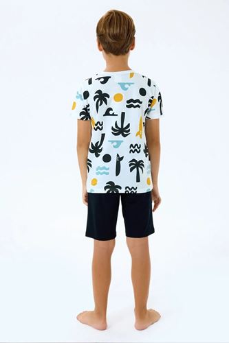 RolyPoly Erkek Çocuk Süprem Şortlu Takım Beyaz