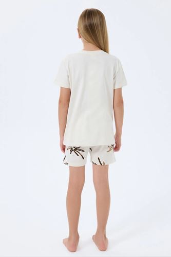 RolyPoly Kız Çocuk Süprem Şortlu Takım Ekru