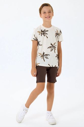 RolyPoly Erkek Çocuk Süprem Şortlu Takım Ekru