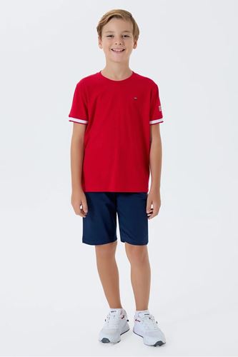 U.S. Polo Assn Erkek Çocuk Süprem Şortlu Takım Kırmızı
