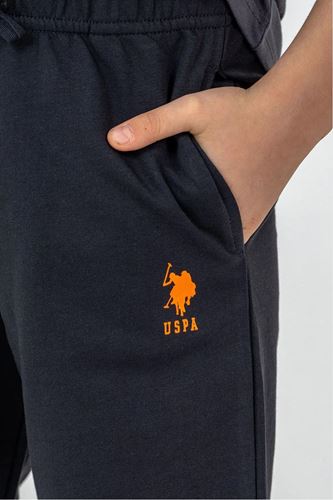 U.S. Polo Assn Erkek Çocuk Süprem Şortlu Takım Füme