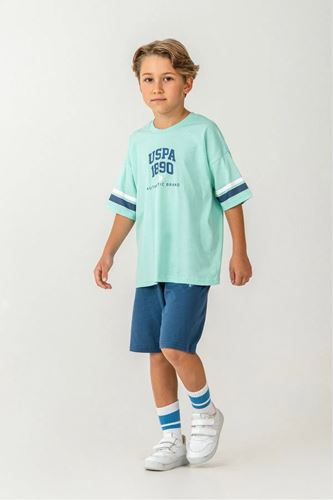 U.S. Polo Assn Erkek Çocuk Süprem Şortlu Takım Yeşil