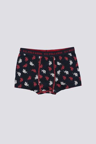 U.S. Polo Assn Erkek Çocuk Süprem 3 lü Boxer Siyah