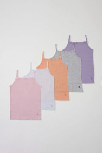 U.S. Polo Assn Kız Çocuk Süprem 5 li Atlet Renkli