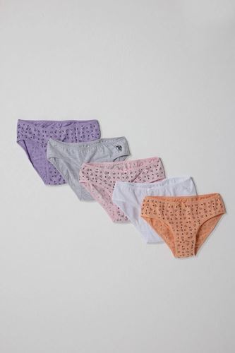 U.S. Polo Assn Kız Çocuk Süprem 5 li Külot Renkli