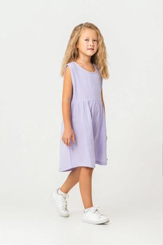 U.S. Polo Assn Kız Çocuk Müslin Elbise Lila