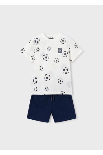 Mayoral Erkek Çocuk Futbol Topu Baskılı 2 Parça Şortlu Takım 3607 Lacivert