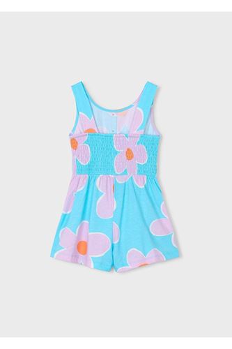 Mayoral Kız Çocuk Fiyonk Detaylı Askılı Şort Tulum 3889 Lila