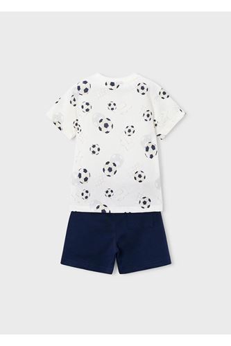 Mayoral Erkek Çocuk Futbol Topu Baskılı 2 Parça Şortlu Takım 3607 Lacivert