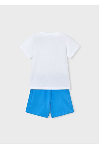 Mayoral Erkek Çocuk Köpekbalığı Desen 2 Parça Şortlu Takım 3610 Mavi