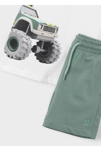 Mayoral Erkek Çocuk 2 Parça Cepli Şortlu Takım 3605 Yeşil