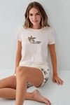 RolyPoly Kadın Süprem Şort Takım Ekru