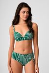 Kom Repi Dolgulu Toparlayıcı Bikini Yeşil